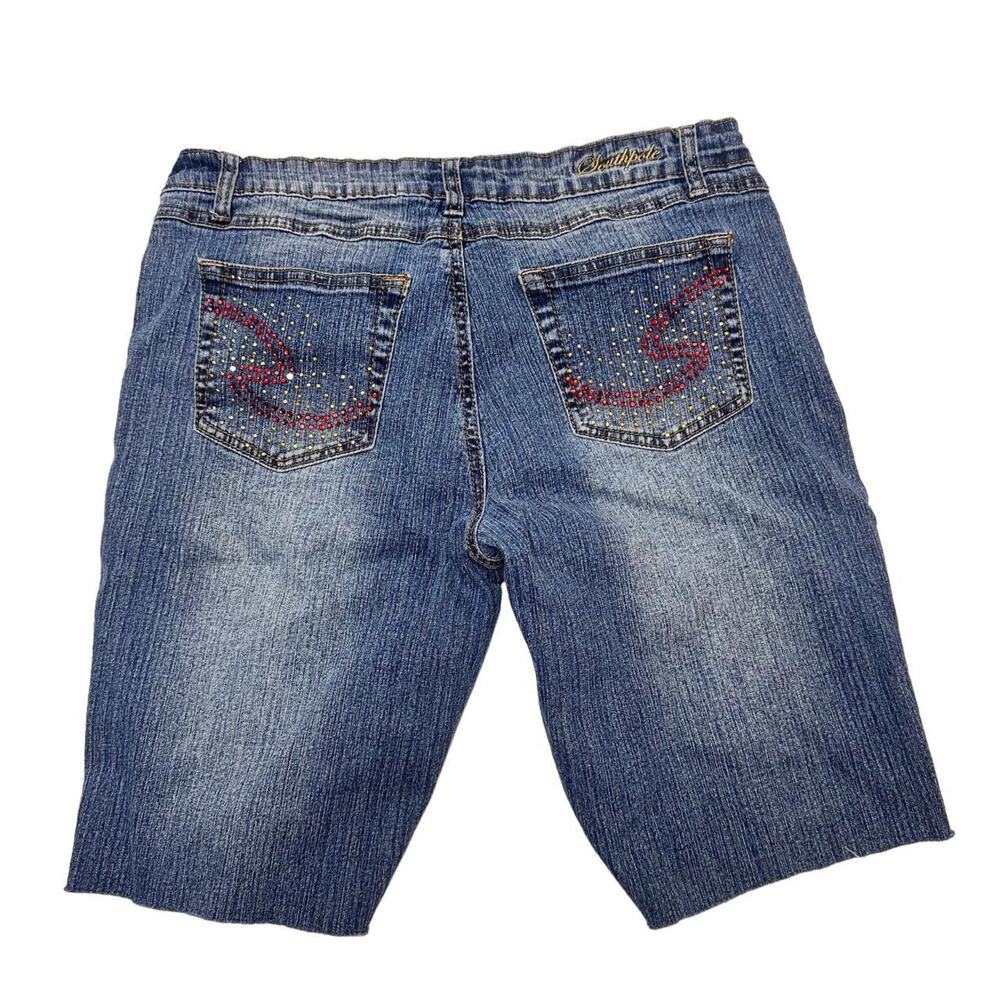 Vintage Y2K-StreetWear South Pole Bedazzled Shorts Logo Women’s Size 13